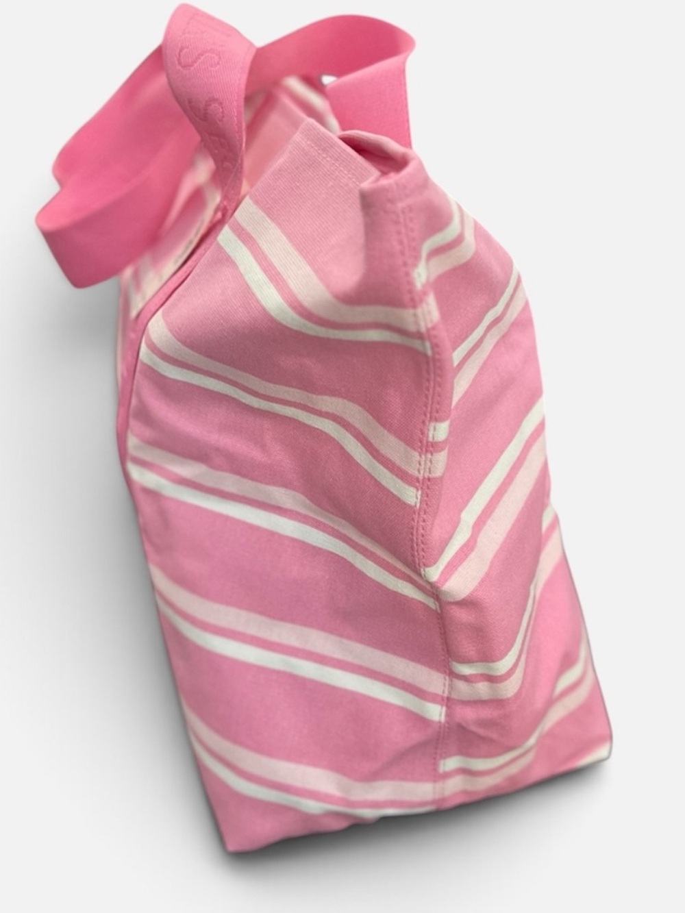 Victoria's Secret Pink & Cream Striped Tote Bag - Picture 4 of 9